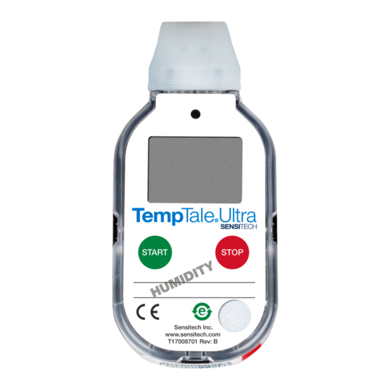 Sensitech TempTale Ultra Instructions For Use