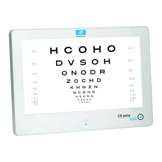 Essilor CS pola 600 User Manual