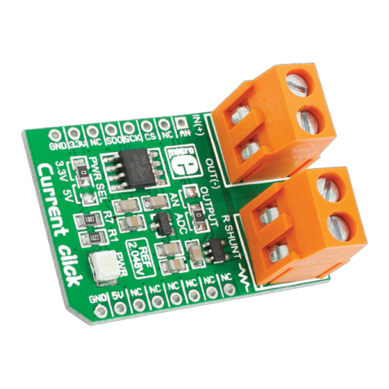 mikroElektronika Current Click Quick Start Manual