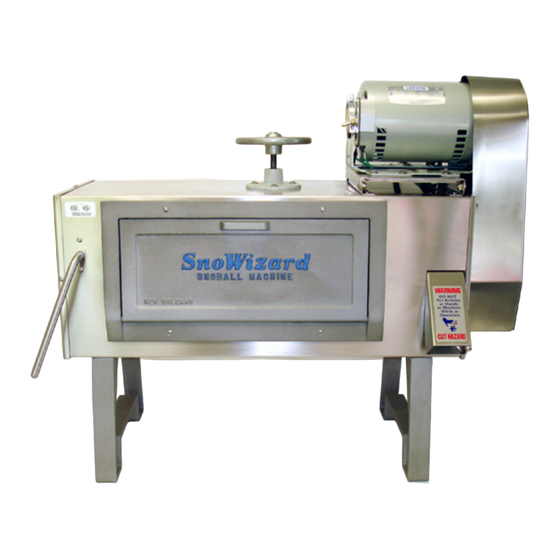 SnoWizard SnoBall Maintenance Manual