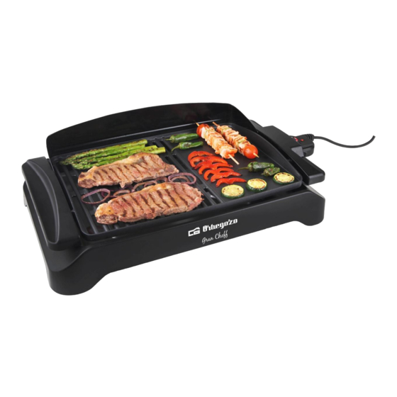 Orbegozo BC 4000 Electric Grill Manuals