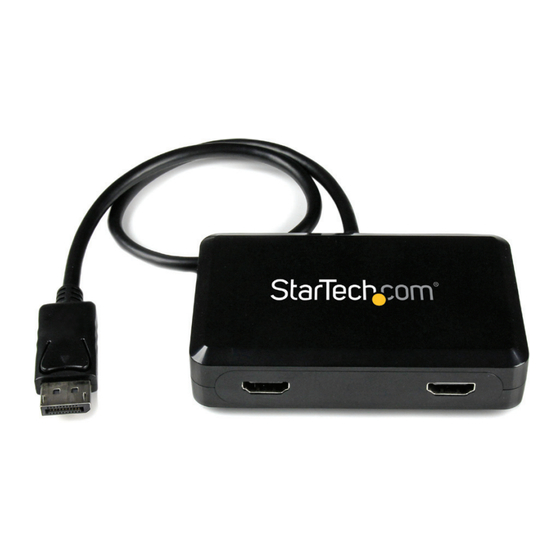 StarTech.com SP122DP2HD Instruction Manual