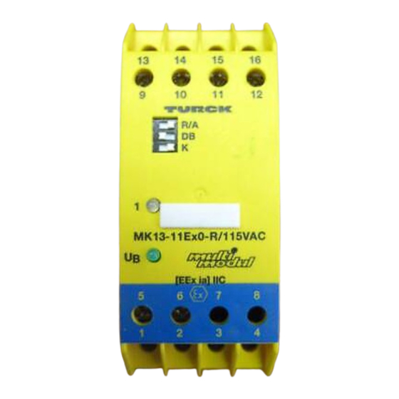 turck MK13-11AEx0-R Series Quick Start Manual