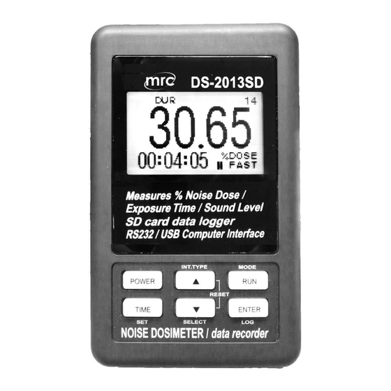 MRC DS-2013SD Operation Manual