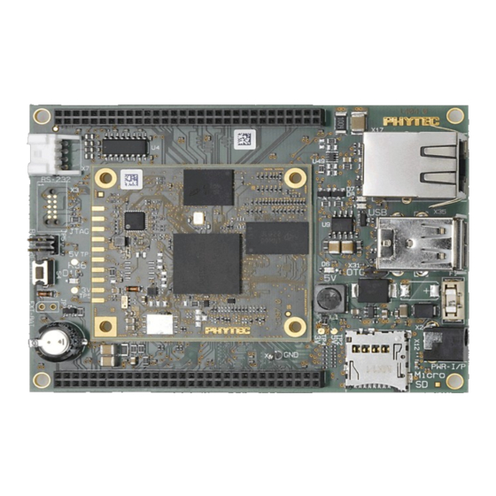 Phytec phyBOARD RANA-­AM335x User Manual