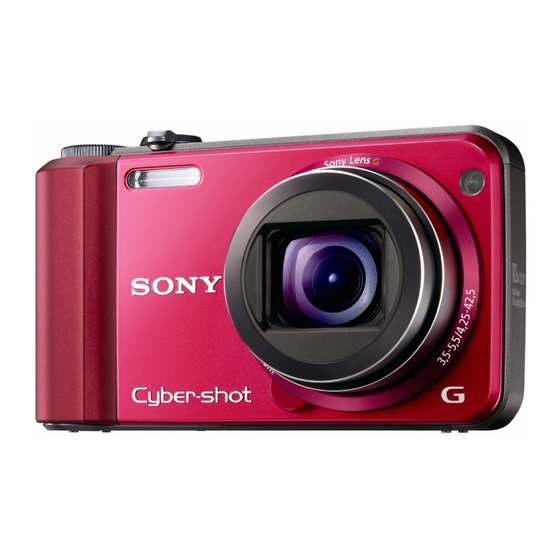Sony cyber-shot DSC-H70 Instruction Manual