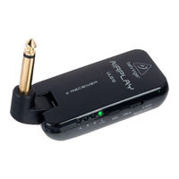 Behringer ULG10 Quick Start Manual