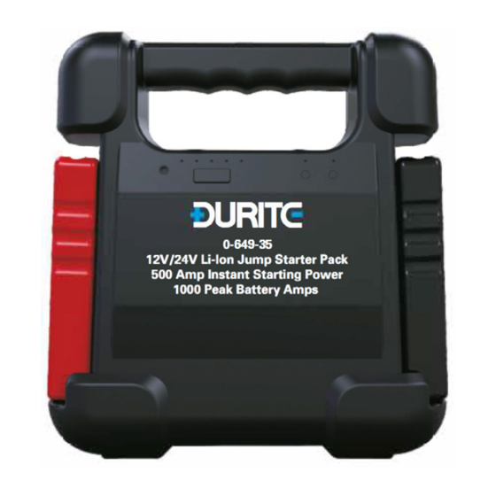 Durite 0-649-35 Quick Start Manual