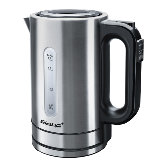 Steba WK 21 Inox Instructions For Use Manual