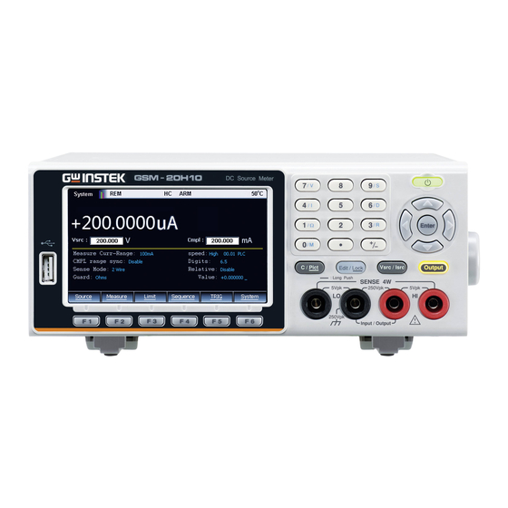 GW Instek GSM-20H10 User Manual