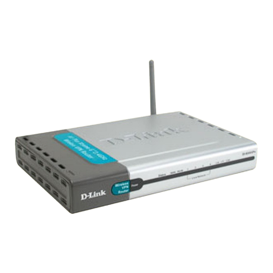 D-Link DI-824VUP+ 2.4GHz Wireless VPN Router and Print Server Quick Installation Manual