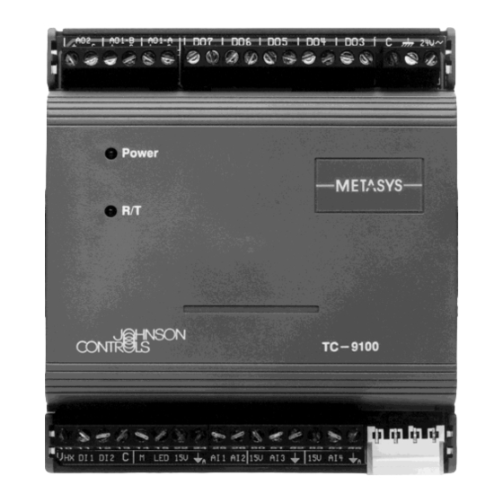 Metasys TC-9100 Series Technical Bulletin