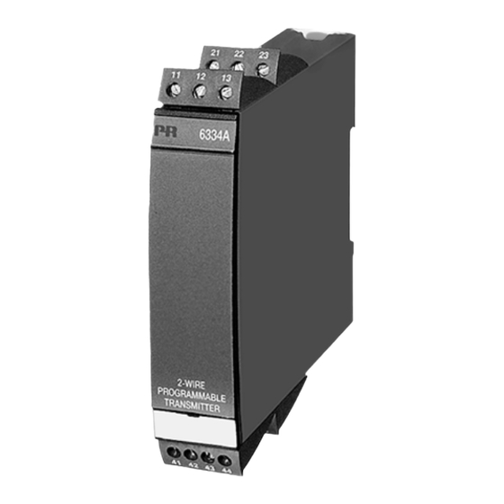 PR electronics PRetrans 6334 Manual