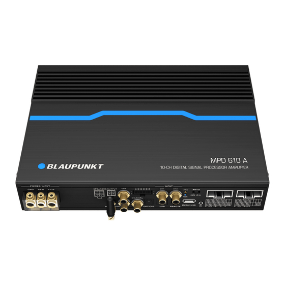 Blaupunkt MPD 610 A Operating And Installation Instructions