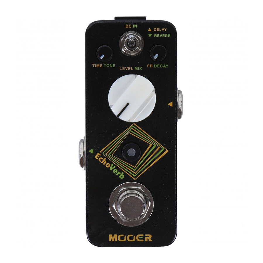 Mooer Micro Series EchoVerb Manuals