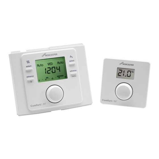 Bosch WORCESTER Greenstar Comfort I RF Installation And Operating Instructions Manual