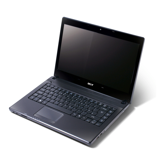 Acer Aspire 4738 Laptop Memory Upgrade Manuals