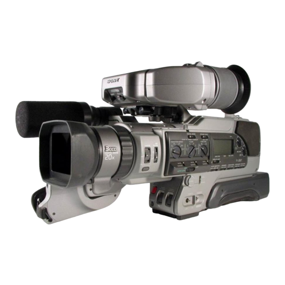Sony DCR-VX9000E Operating Instructions Manual