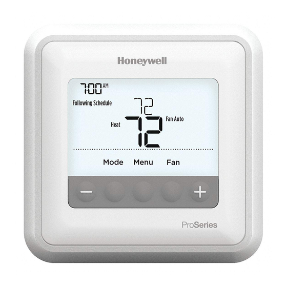 Honeywell Home T4 Pro Product Information