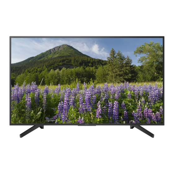 Sony BRAVIA KD-55X7002F Manuals