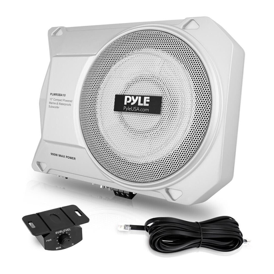 Pyle PLMRSBA10 User Manual