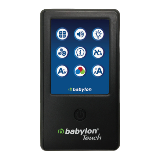 babylon Touch Screen Monitor Manuals