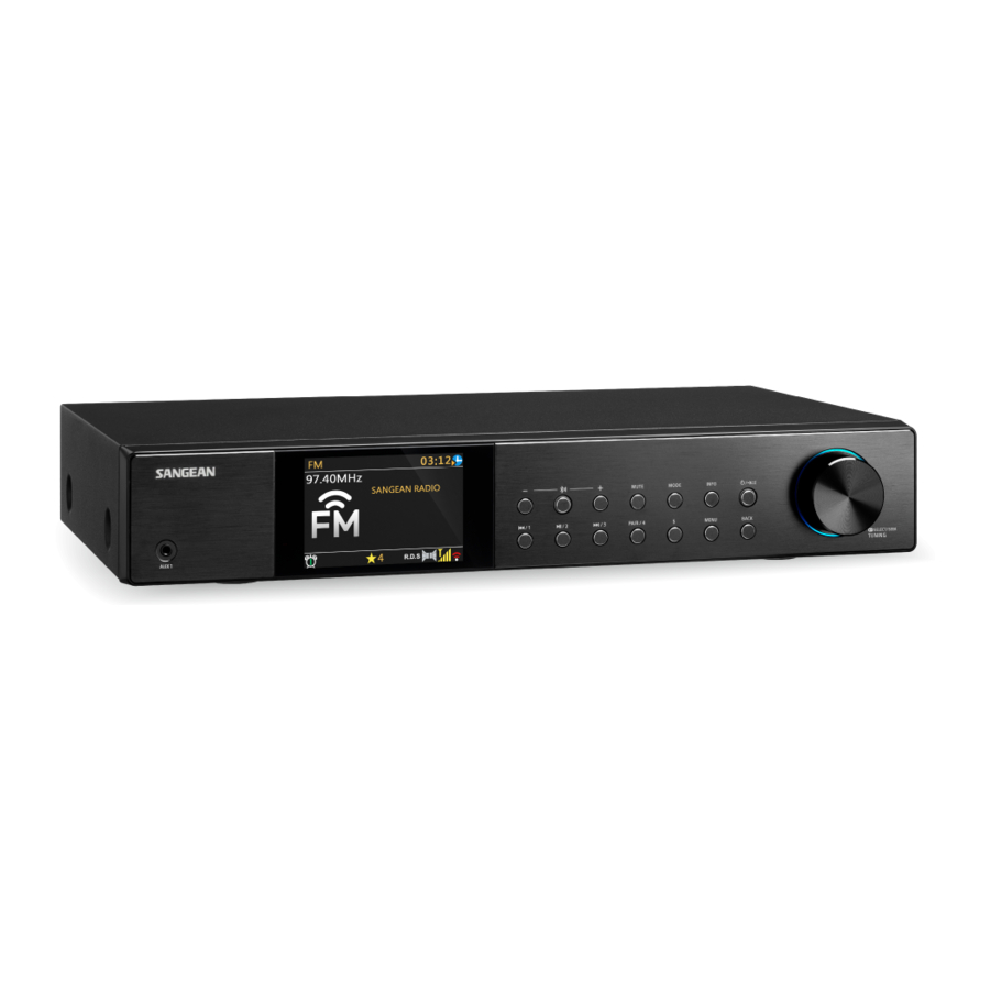 Sangean WFT-4 - Bluetooth Tabletop Digital Receiver Quick Start