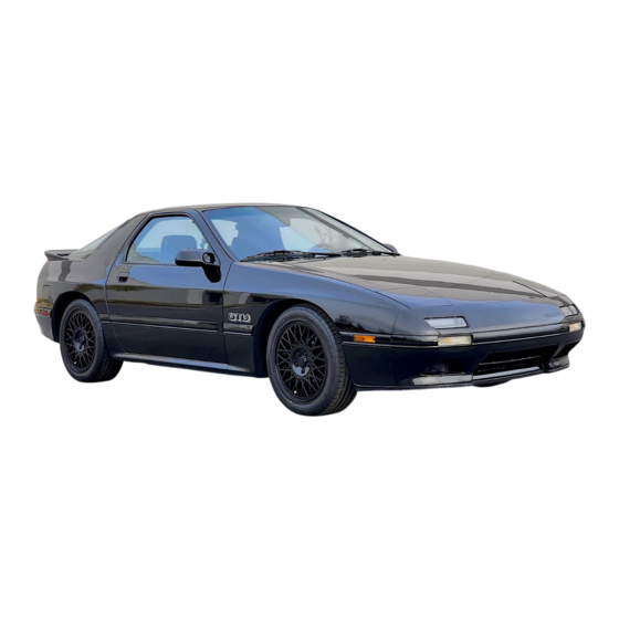 Mazda RX-7 1989 Owner's Manual