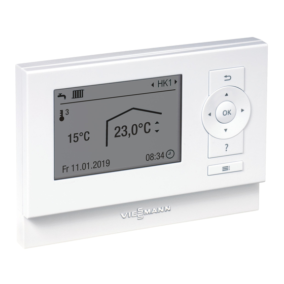 Viessmann Vitotrol 200-E Operating Instructions Manual