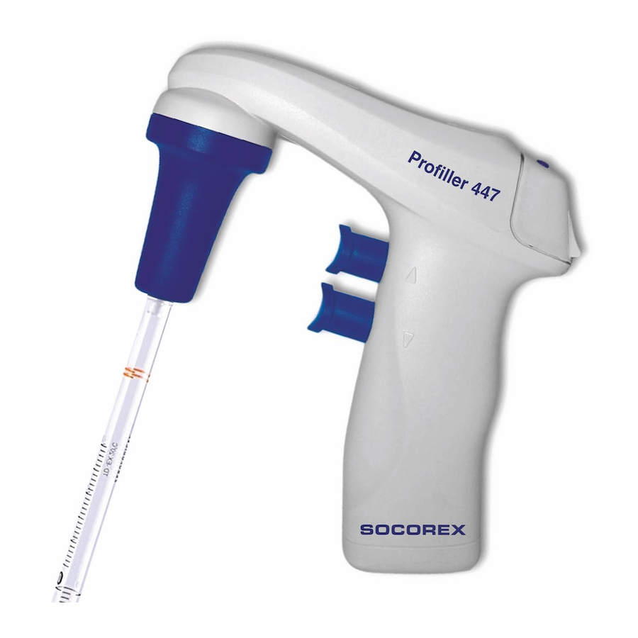 socorex PROFILLER electro 447 Operating Instructions