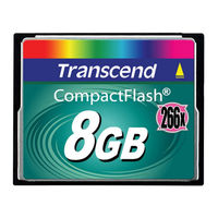 Transcend CompactFlash TS2GCF266 Technical Information
