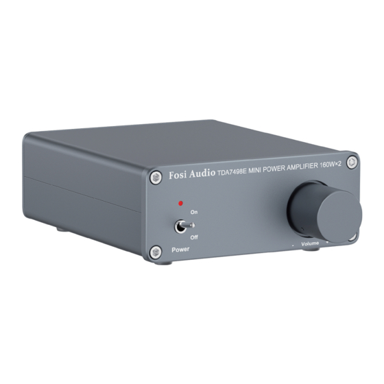 Fosi Audio TDA7498E Manuals