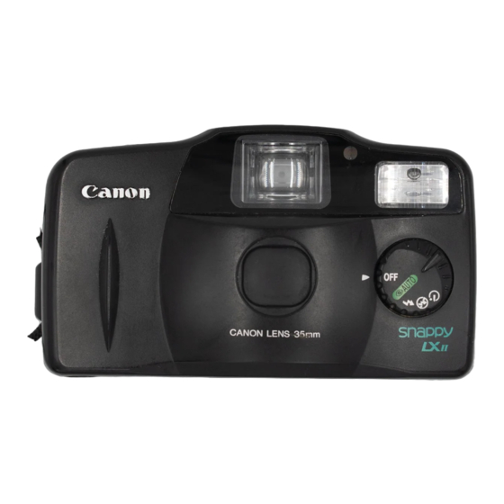 Canon SNAPPY LXII BF-8 User Manual