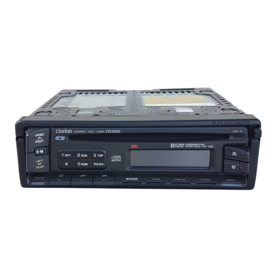 Clarion CDC6300 Owner's Manual