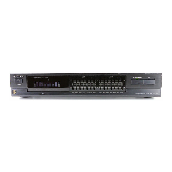 Sony SEQ-300 Service Manual