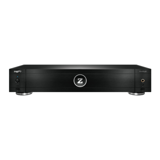 Zappiti Pro 4K HDR Quick Start Manual