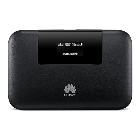 Huawei O2 4G Pocket Hotspot Plus Mobile WiFi Pro Quick Start Manual