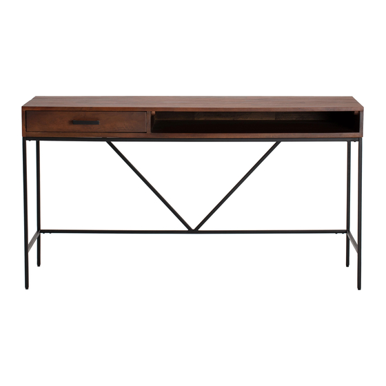 MH MH-TB-21001 Brown Writing Desk Manuals