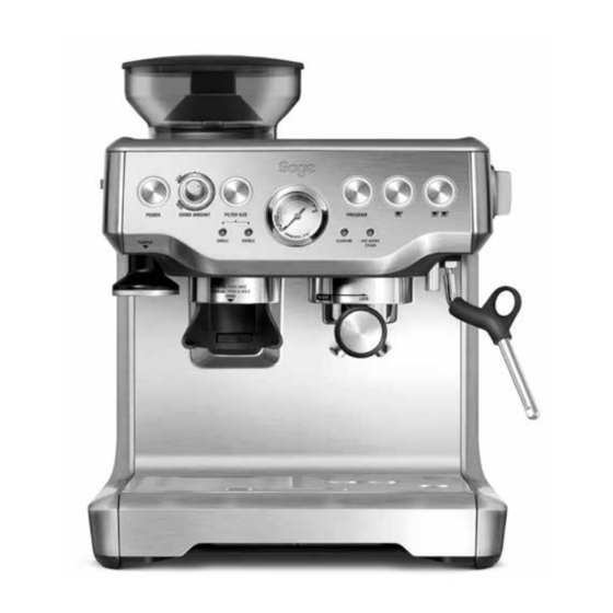 Sage Barista Express SES875 User Manual