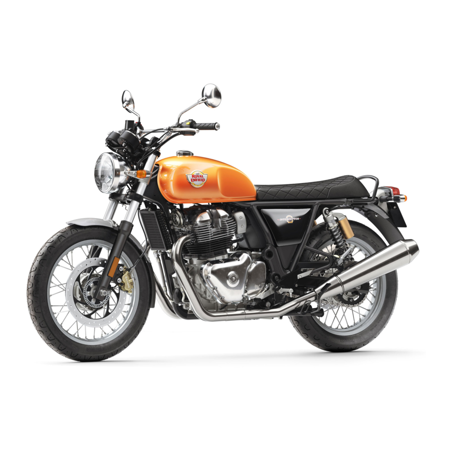 Royal Enfield INTERCEPTOR 650 2018 Service Training Manual