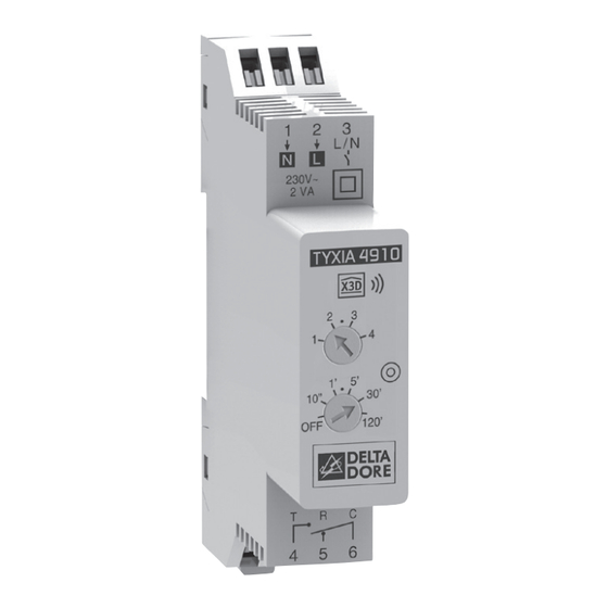 DELTA DORE TYXIA 4910 Installation Manual