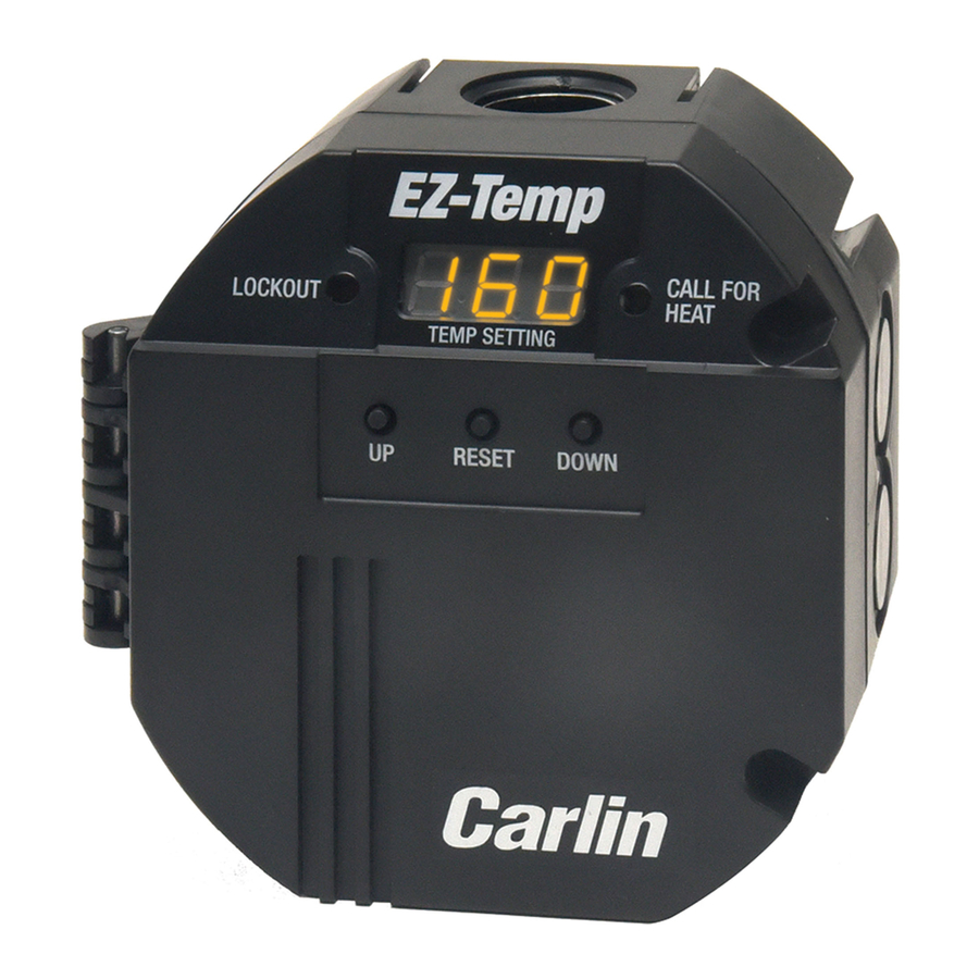 Carlin EZ-Temp - Microprocessor Temperature Control Manual