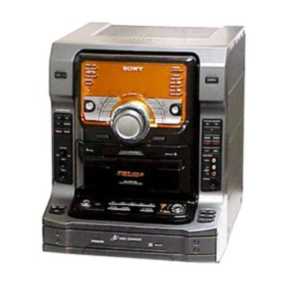 Sony HCD-ZX9 - Receiver Cd Parts List