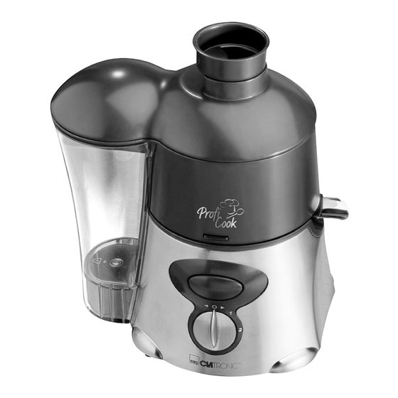 Clatronic Profi Cook AE 2895 Instruction Manual & Guarantee