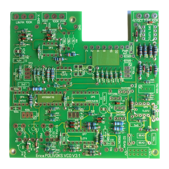 Erica Synths POLIVOKS VCO Manual On Assembly