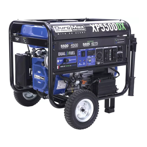 DUROMAX DUAL FUEL XP5500DX User Manual