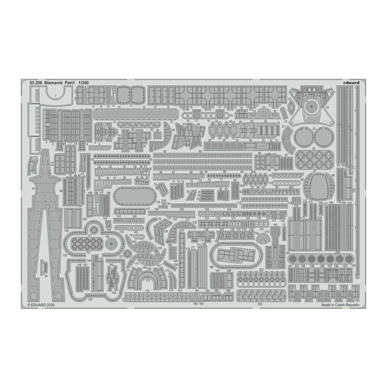 Eduard Bismarck Part 1 Assembly Instructions Manual