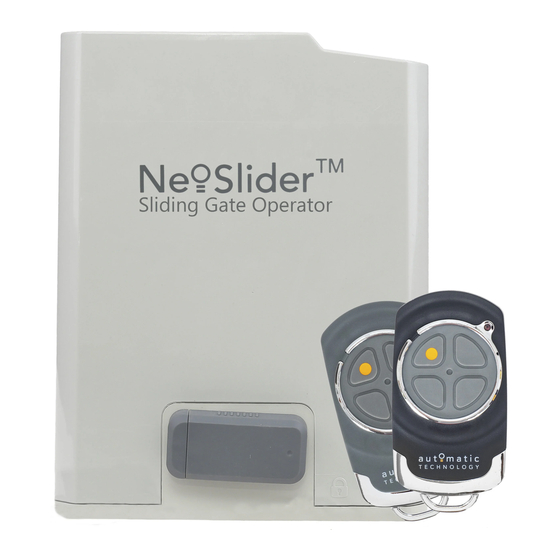Automatic Technology NeoSlider TrioCode 128 NES-500 Manual