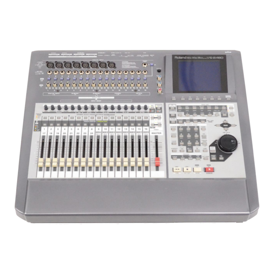 Roland VS-2480 Frequently Asked Questions Manual
