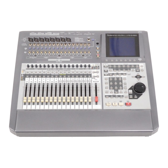 Roland VS-2480 Supplementary Manual